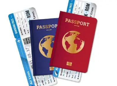 Passeport avec tampons de visa