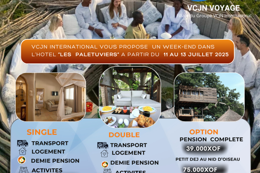Offre spéciale un weekend au  “ PALETUVIERS”